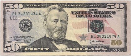 Buy USD $50 Bills Online